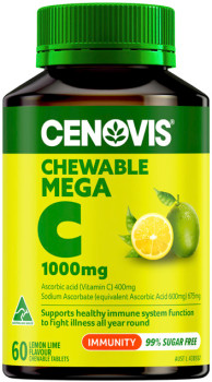 Cenovis-Chewable-Mega-C-1000mg-Lemon-Lime-Flavour-60-Tablets on sale
