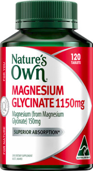 Natures-Own-Magnesium-Glycinate-1150mg-120-Tablets on sale