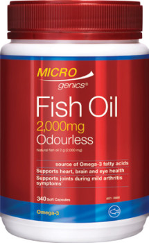 Microgenics-Fish-Oil-2000mg-Odourless-340-Capsules on sale