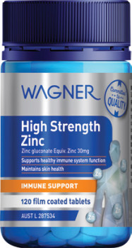 Wagner-High-Strength-Zinc-120-Tablets on sale