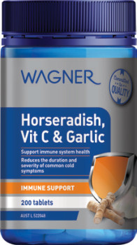 Wagner-Horseradish-Vit-C-Garlic-200-Tablets on sale