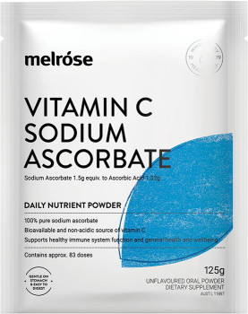 Melrose+Vitamin+C+Sodium+Ascorbate+Powder+125g