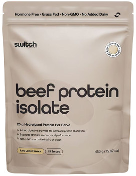 Switch-Nutrition-Beef-Protein-Isolate-Iced-Latte-450g on sale