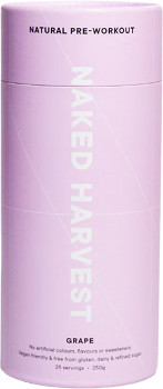 Nu-Harvest-Natural-Pre-Workout-Grape-250g on sale