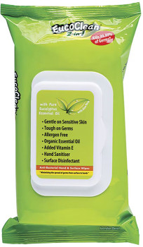Eucoclean-2-In-1-Anti-Bacterial-Hand-Surface-Wipes-60-Pack on sale