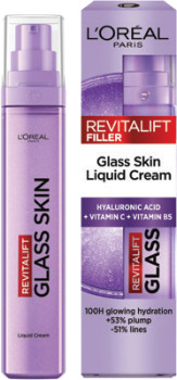 LOral-Paris-Revitalift-Filler-Glass-Skin-Liquid-Cream-Face-Moisturiser-50mL on sale