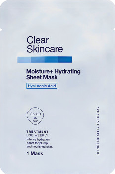 Clear-Skincare-Moisture-Hydrating-Sheet-Mask-with-Hyaluronic-Acid-1-Each on sale