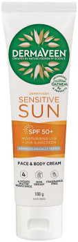 DermaVeen-Sensitive-Sun-SPF-50-Face-Body-Cream-100g on sale