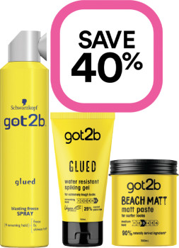 Save-40-on-Got2B-Hair-Styling-Range on sale