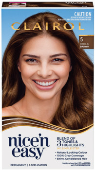 Clairol+Nice+%26%23039%3BN+Easy+5+Natural+Medium+Brown+Permanent+Hair+Colour+1+Pack