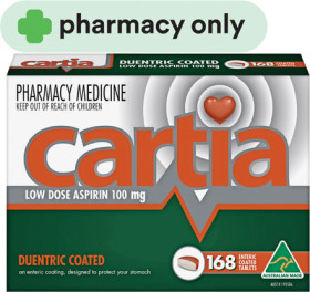 Cartia-Low-Dose-Aspirin-100mg-168-Tablets on sale