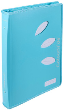 ColourHide-Zip-Binder-A4-2-D-Ring-25mm-Sky-Blue on sale