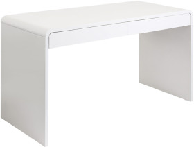 Otto+Reine+2+Drawer+1400mm+High+Gloss+White+Desk
