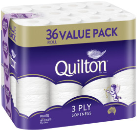 Quilton-White-3-Ply-Toilet-Tissue-36-Pack on sale