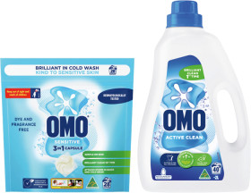 OMO+Laundry+Liquid+2+Litre%2C+Powder+2kg+or+3+in+1+Capsules+28+Pack+Selected+Varieties