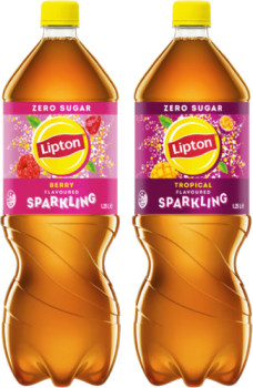 NEW+Lipton+Ice+Tea+Sparkling+Berry+or+Tropical+1.25+Litre
