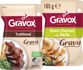 Gravox+Liquid+Gravy+or+Sauce+165g+Selected+Varieties