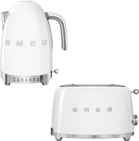 SMEG-50s-Style-Variable-Temperature-Kettle-or-50s-Style-2-Slice-Toaster-White on sale