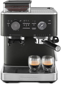 KitchenAid-Semi-Automatic-Espresso-Machine-with-Burr-Grinder-Cast-Iron-Black on sale