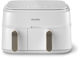 Philips-3000-Series-Dual-Basket-Airfryer-White on sale