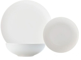 Maxwell-Williams-12pc-White-Basics-Diamonds-Dinner-Set-White on sale