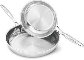 Scanpan-2pc-Impact-Stainless-Steel-Frypan-Set-2028cm on sale