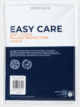 Heritage-Easy-Care-Soft-Touch-Pillow-Protector-Standard-2-Pack on sale