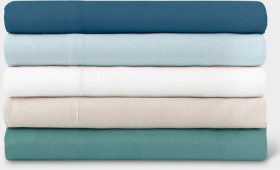 Australian-House-Garden-Sandy-Cape-Washed-Belgian-Linen-Sheet-Set on sale