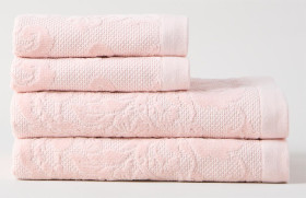 Heritage-Margot-Jacquard-Bath-Towel-Set on sale