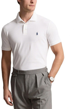Polo-Ralph-Lauren-Custom-Slim-Fit-Stretch-Mesh-Polo-Shirt-White on sale