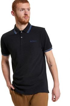 Ben-Sherman-Signature-Pique-Polo-Black on sale
