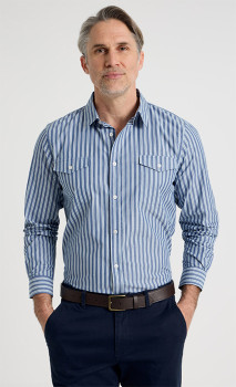 Regatta-Shirt-Blue-Stripe on sale
