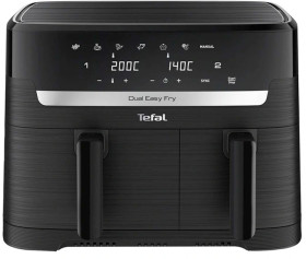 Tefal-Dual-Easy-Fry-Essential-Airfryer-Black on sale