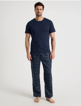 Soho-Tee-Pant-PJ-Set-Sateen-Nautical-Navy on sale