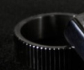 Blaq+Stainless+Steel+Ridged+Ring