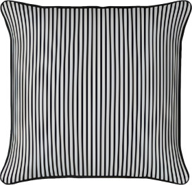 Mojo-45cm-Black-Pinstripe-Cushion-Cover-with-Piping on sale
