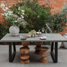 Home-Bazar-Elba-AluminiumPolystone-Dining-Table on sale