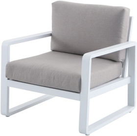 Mimosa-Cordoba-1-Seater-Aluminium-Lounge-White on sale