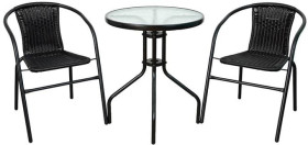 Marquee+Black+3+Piece+Wicker+Bistro+Set