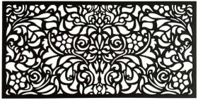 Matrix-1160-x-580mm-Charcoal-Baroque-Wall-Art on sale