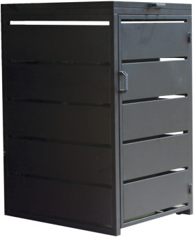 Eden-240L-Metal-Single-Wheelie-Bin-Cover-Black on sale