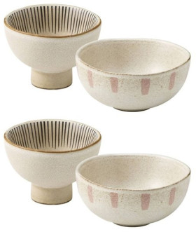 Ecology-2x-2pc-Multicoloured-Cecile-Condiment-Bowl-Set-Stoneware-Earth-Tones on sale