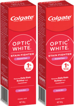 Colgate-Toothpaste-Optic-White-Stain-Fighter-Enamel-Care-100g on sale
