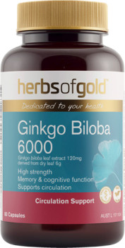 Herbs-Of-Gold-Ginkgo-Biloba-6000-60-Capsules on sale