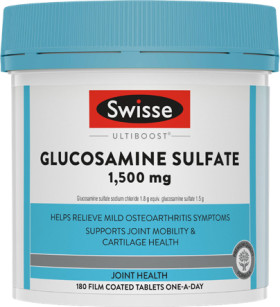 Swisse-Ultiboost-Glucosamine-Sulfate-1500mg-180-Tablets on sale