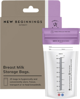 New-Beginnings-Breast-Milk-Storage-Bags-25-Pack on sale