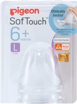 Pigeon-SofTouch-6-Large-Teat-2-Pack on sale