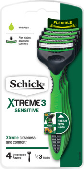 Schick+Xtreme+3+Sensitive+Disposable+Razors+4+Pack