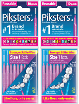 Piksters+Interdental+Brushes+Size+1+Purple+10+Pack%26dagger%3B