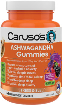Carusos-Ashwagandha-Gummies-60-Gummies on sale